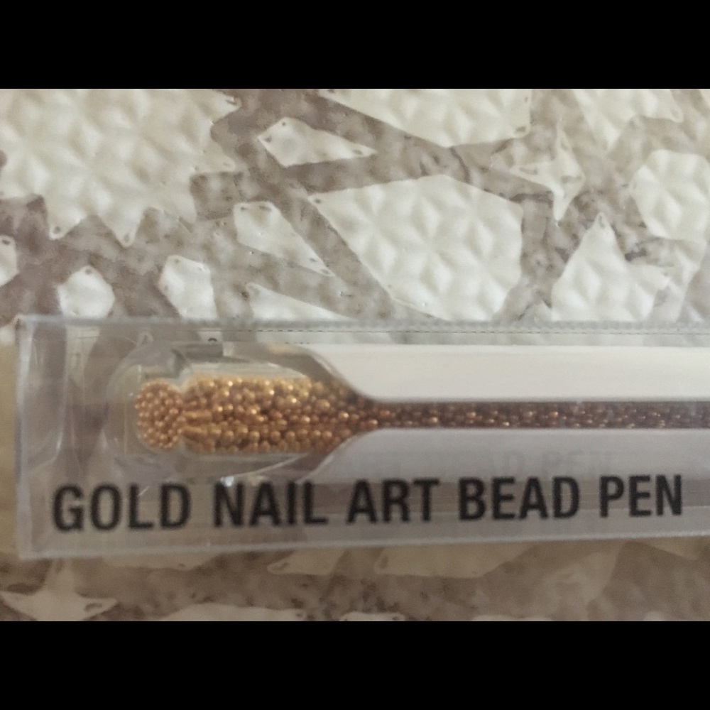New in box!Gelish brand gold bead nail art pen